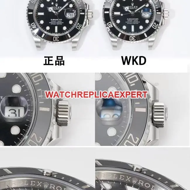 WKD Factory Rolex Submariner 41mm Black Dial Watch 126610 vs. Genuine Product Comparison Real Photos
