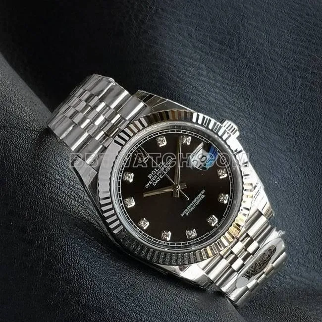 Top watch WKD factory Datejust Rolex 41mm black dial 126331 side real shot photo