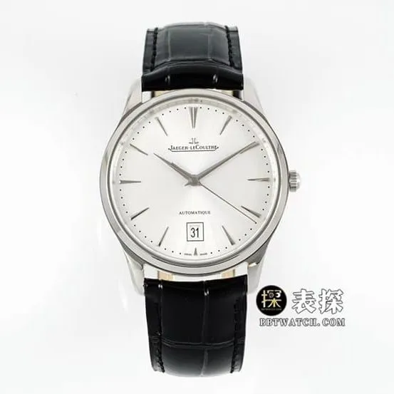IM Master Jaeger-LeCoultre collectible watches Men's Silver Plate Belt Model 1238420 Front Actual Picture
