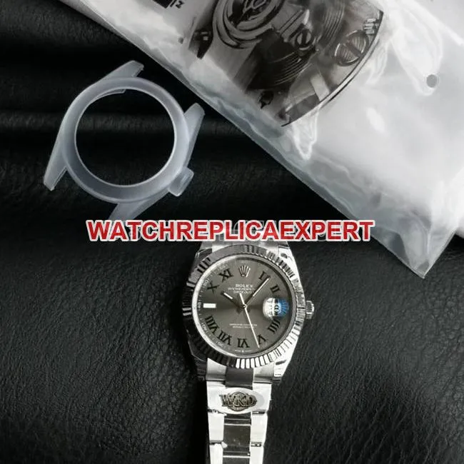collectible Watch WKD Factory Datejust Rolex 41mm Gray Dial 126331 Side Real Shot