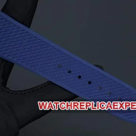 8F factory Vacheron Constantintop-tier watch Overseas series men's blue dial nylon strap mechanical front view