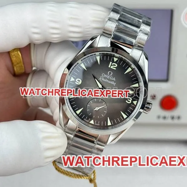 Omega watch Seamaster gray plate 38mm small seconds steel bracelet model front live photo