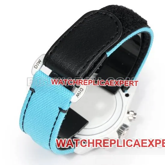 collectible watch DaytonaTW factory Rolex light blue dialdiamond bezel blue nylon braceletfront live photo