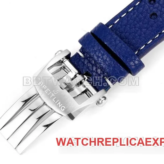Breitling collectible watch BLS factory Yueyang blue dial41mmchronograph7750movementleather strap model front live photo