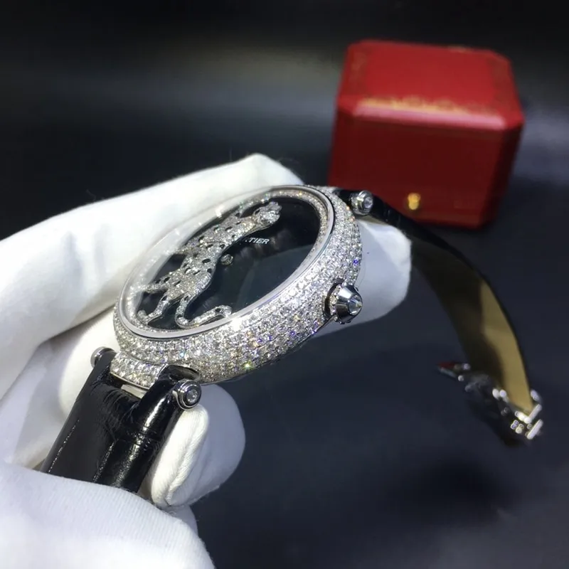 Cartier cheetah series South Africa real diamond movement picture