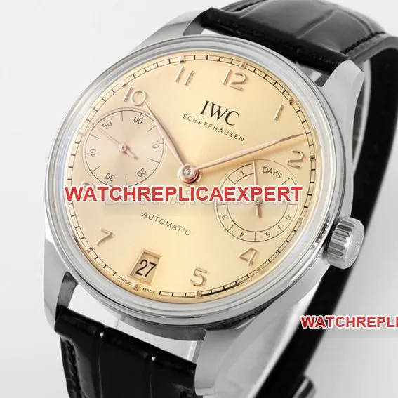 APSIWC watch Portugal top-tier 1:1super clone2024 new guilloché dialIW501705front live photo