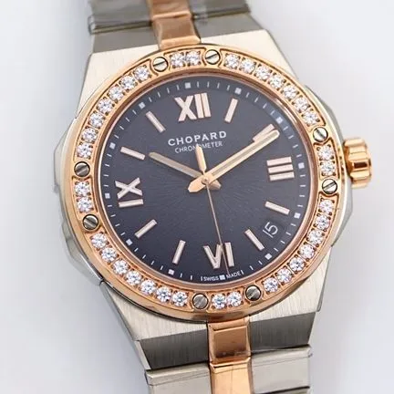 Chopardtop-tier watch men's blue dial 41mm automatic movementALPINE EAGLE series watch side view