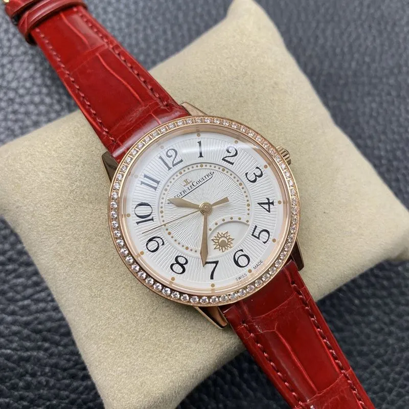 Jaeger-LeCoultrereplica watch dating series women's rose gold watch front view