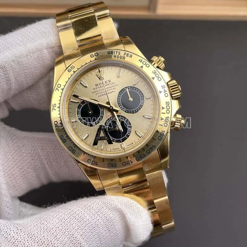 VSRolexDaytona1:1super gold plate4131yellow gold126508side live photo