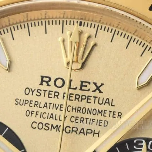 CleanRolexDaytonasuper gold plate 4131steel bracelet model 126508front live photo