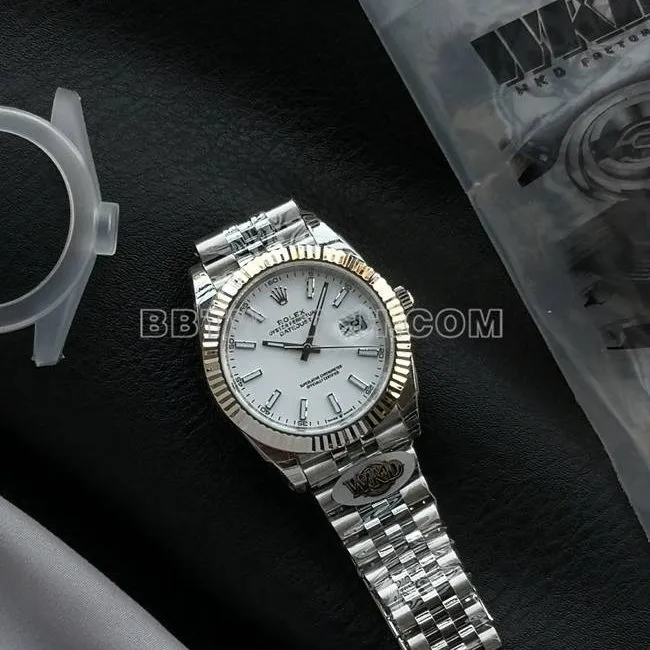 WKD Factory Watch Log Rolex 41mm White Dial 126331 Side Real Photo