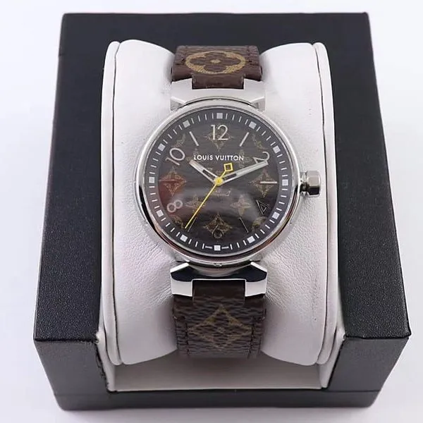 super cloneLV women's watch 34mm three-dimensional dial high-quality quartz watch detail shots