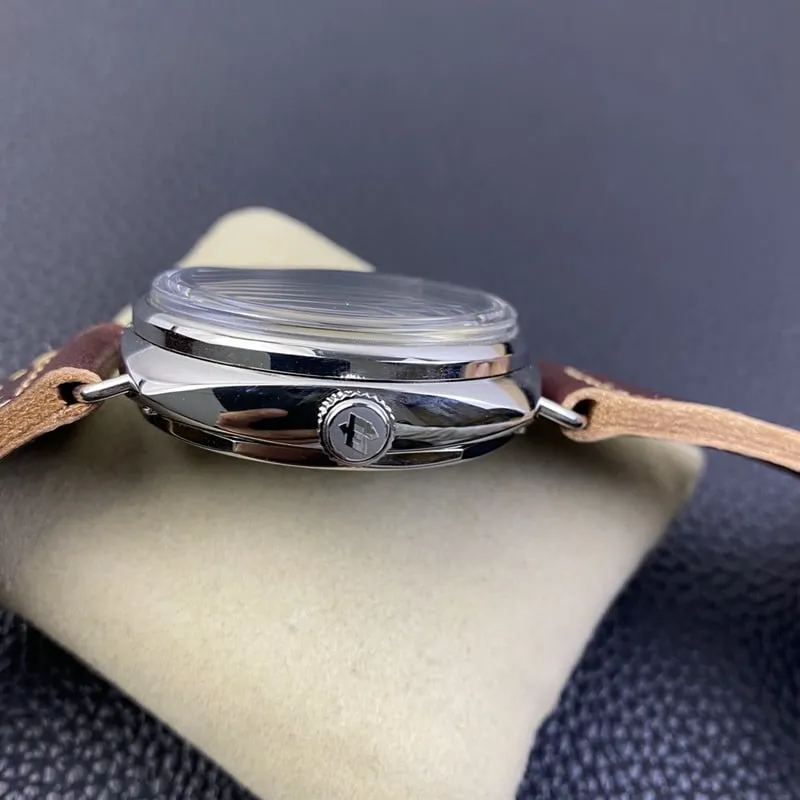 SF factory Paneraireplicapam00449 watch p3000 double spring hand winding movement super power retro plate front view