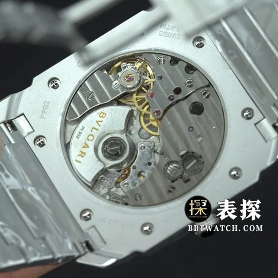 BV factory Bvlgari1:1super watch men's white dialsteel bracelet picture and price front live photo