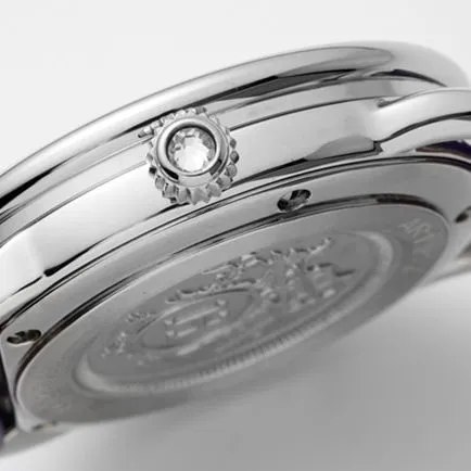 top-tier Hermès women's white dial purple belt women's classic watch series quartz watch detail shots
