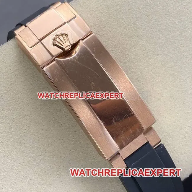 collectible watch UFO factory DaytonaRolexrose gold case meteorite disc 4131 mechanical side live photo