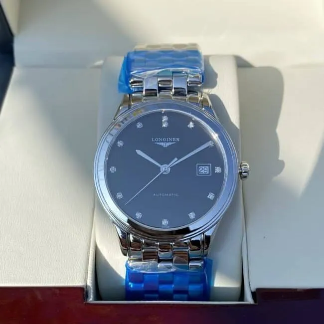top-tier century-old classic Longines military flag series originated from 1957 front view