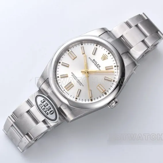 Factory C Rolex Oyster Perpetual top-tier 1:1high-quality replica41mmsilver dialm124300-0001braceletlive photos
