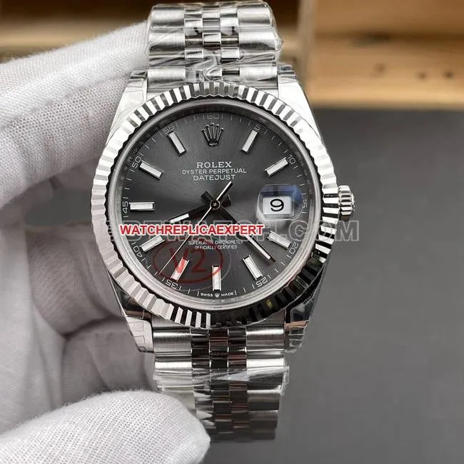 top-tier watch VS Factory log Rolex gray plate 3235 mechanical 41mmside live photo