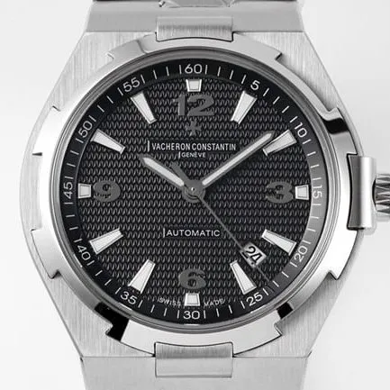 8F factory Vacheron Constantintop-tier watch automatic movement men's black dialsteel bracelet Zonghengsihai series watch front view