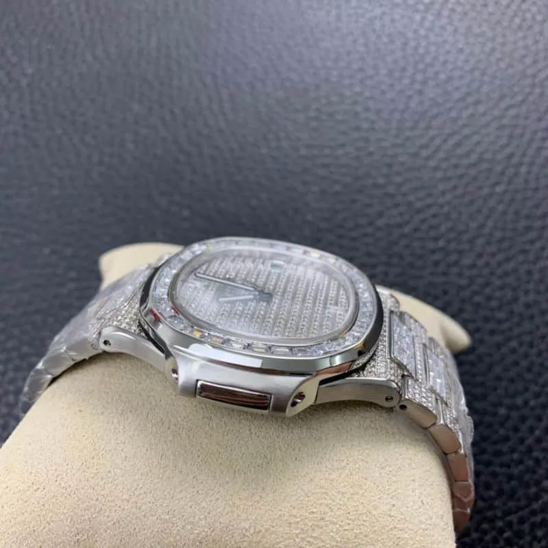 Patek Philippe watch "Full Star" square diamond Nautilus 5719/1G-001 front view