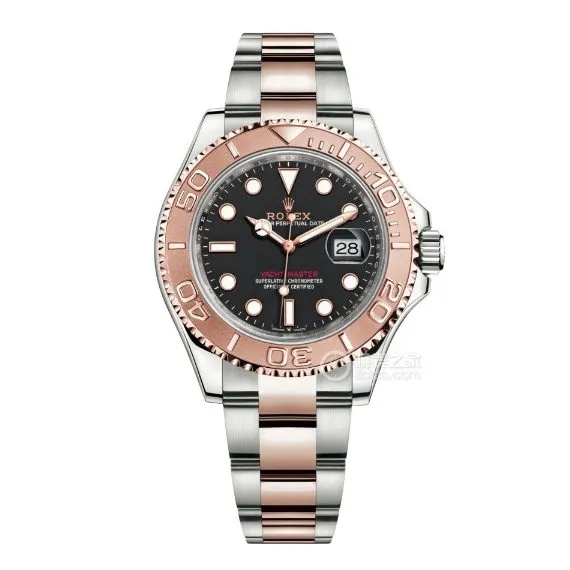 Factory C Rolex Yacht-Master 1:1super cloneblack dial gold steel bracelet model m126621-0002clasplive photos