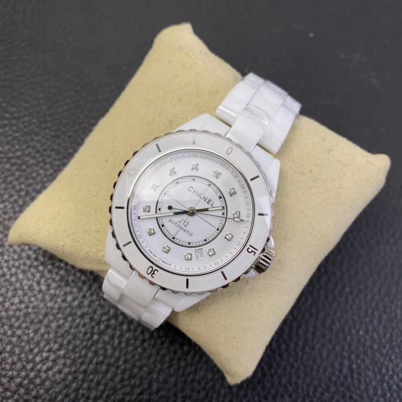 BV factory chanel j12 watch white ceramic 20th anniversary new original movement side view