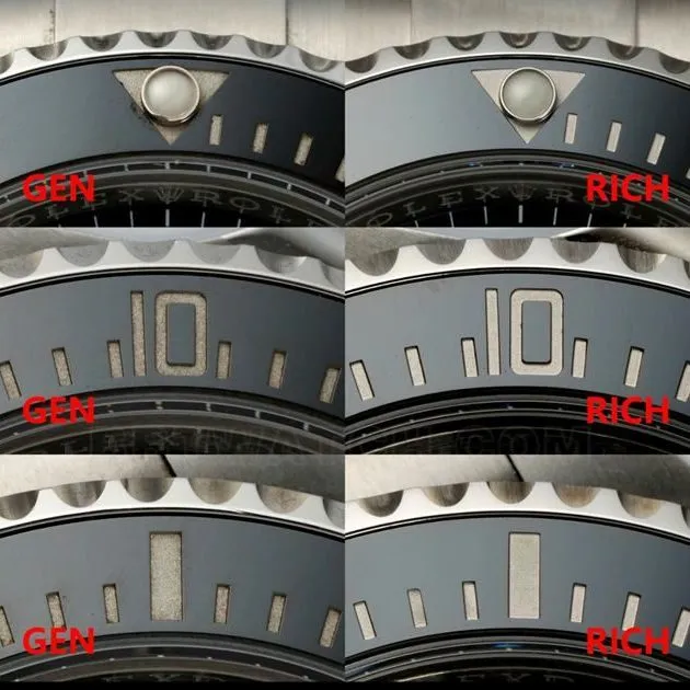 RICH factory RolexBlack Submarinertop-tier comparison contrast genuine difference appearance live photos