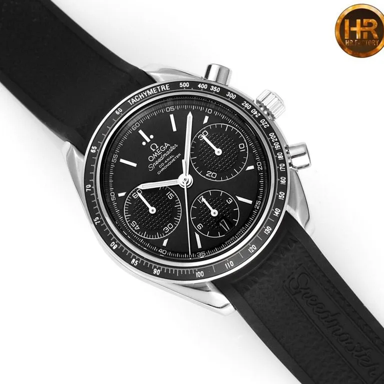 Omega Speedmaster Series 326.32.40.50.06.001replica watch racing multifunctional chronographblack dial front view