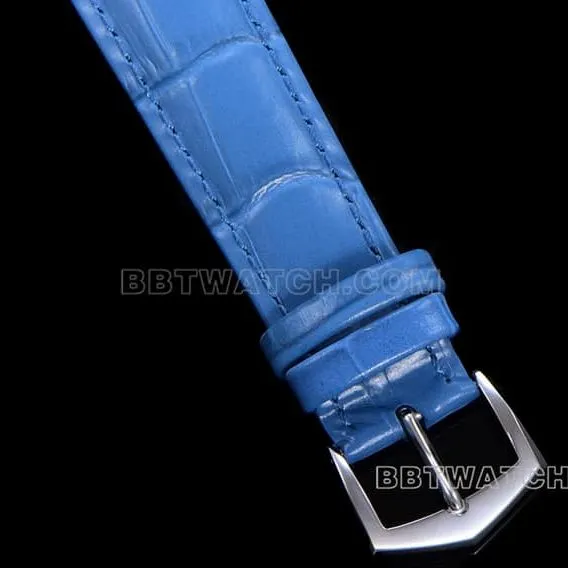 ZP factory Patek Philippe complex function timepiece super cloneblue dial annual calendar leather strap model 4947Gfront live photo