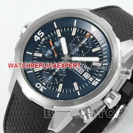 collectible watch APS factory marine timepiece IWCblue dial7750 mechanical front live photo