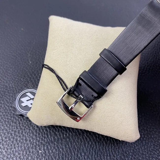 ZF Factory Piaget top-tier watch women's white dial black belt Limelight Galaquartz watch front view