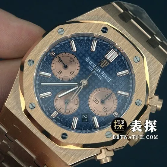 BF factory Audemars PiguetRoyal Oak series 26331ORsuper watch men's blue dialsteel bracelet picture and price front live photo