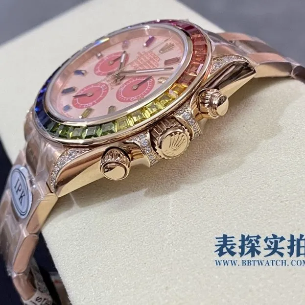 Factory high-quality replicaRolex Rainbow Daytona watch bottom cover