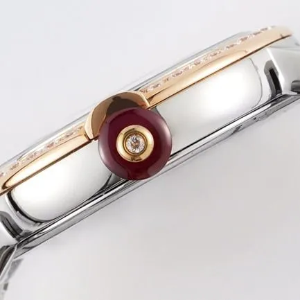 top-tier replicaBvlgari women's black dial18krose gold with LVCEA series watch detail shots