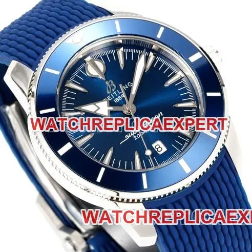 collectible watch super ocean culture BLS factory Breitlingblue dial rubber braceletfront live photo