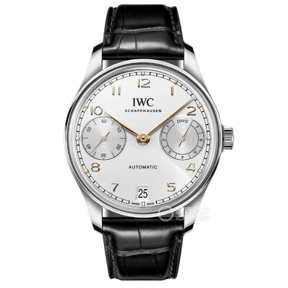 APSIWC watch Portugal top-tier 1:1high-quality replica2024 new silver white dialIW501701braceletlive photos
