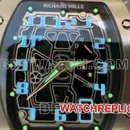 Richard Mille Watch Skeleton Disk Mechanical Rubber RM 67-01 Side view