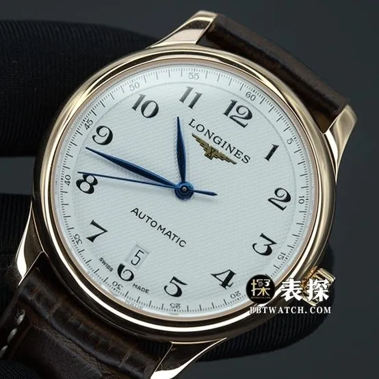 KL factory Longines famous craftsman top-tier watch men's white dial blue needle leather strap model picture and price front live photo
