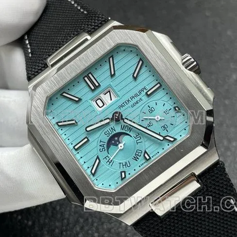 watch P1 factory Patek PhilippeCUBITUS light blue dial5822P-001front live photo