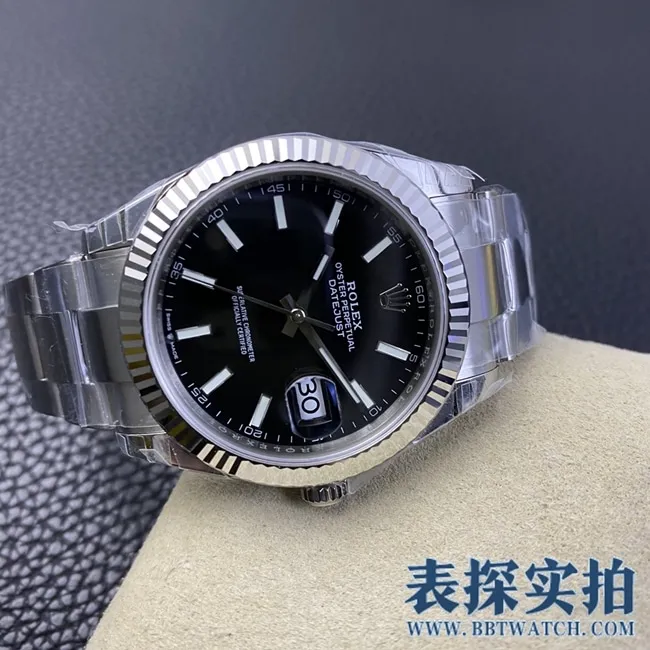 VSRolextop-tiersuper cloneblack dialDatejust watch_How much does it cost_Pictures_How is the workmanship? Bottom cover