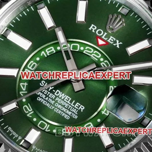 collectible watch AR+ factory pilot rolexgreen dial mechanical steel braceletlive photos