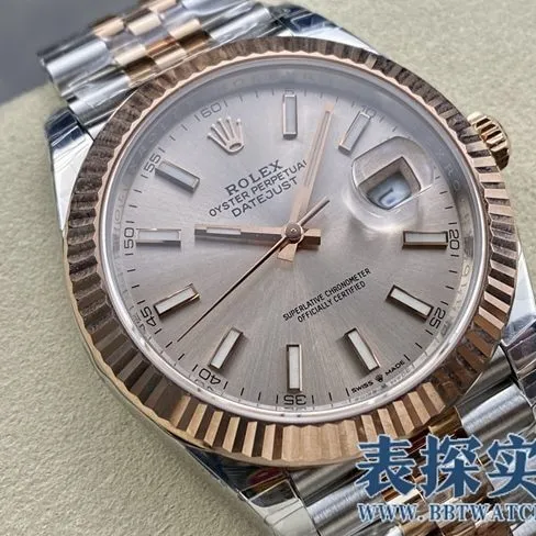 VSRolextop-tier gray plate log 41MM watch_price_picture_how is the quality front