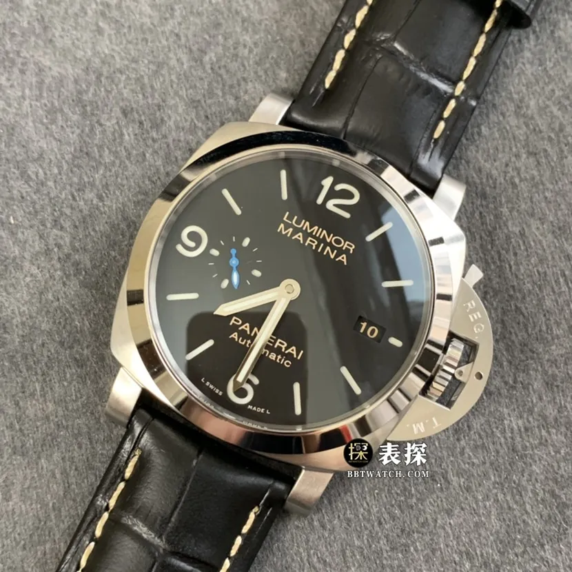 TTF factory Panerai Lumino PAM01312super watch men's black dialleather strap picture and price front live photo