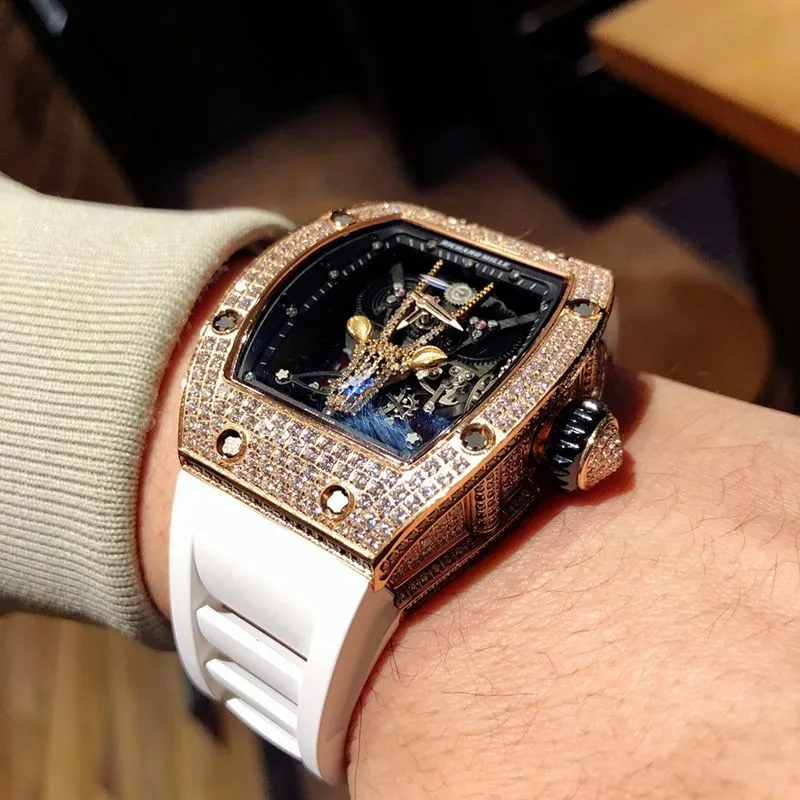 Richard Mille high-quality watch RichardMille Gypsophila series men's mechanical watch front view
