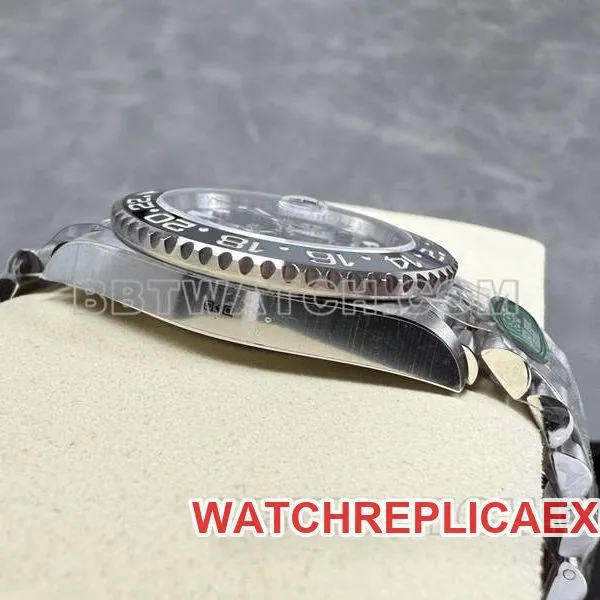 Rolex collectible watch ARF FactoryGMT-MasterGMT black and gray circle 3285movementfront live photo