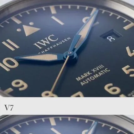 Pilot V7 factory IWC1:1replica watch IW327006 comparison genuine review front comparison chart