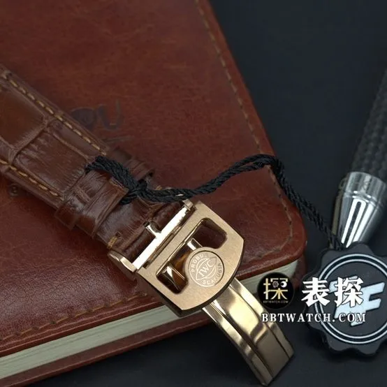 ZF FactoryIWC Portugal top-tier 1:1super watch men's rose gold white leather strap model pictures and prices side live photo