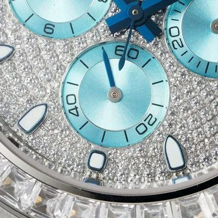 watch DaytonaPPM factory Rolex diamond disc Moissanite diamond bezelfront live photo