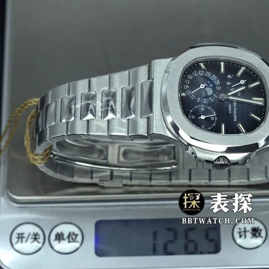 PPF FactoryPatek Philippe sports elegant 5712GRtop-tier watch men's steel king steel bracelet model weight